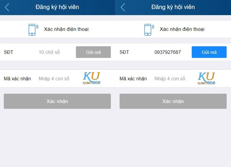 đăng ký tài khoản kubet