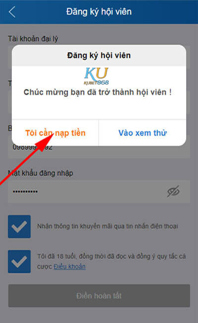 hướng dẫn đăng ký tài khoản kubet nhanh nhất