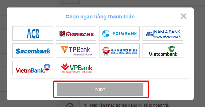 hướng dẫn nạp tiền kubet77