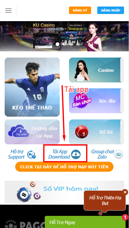 kucasino hướng dẫn tải app kubet trên iOS