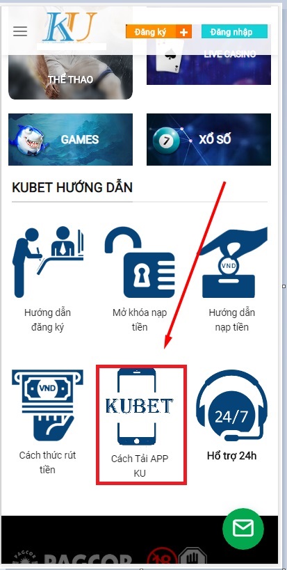 Tải App Kubet về điện thoại IOS và Android