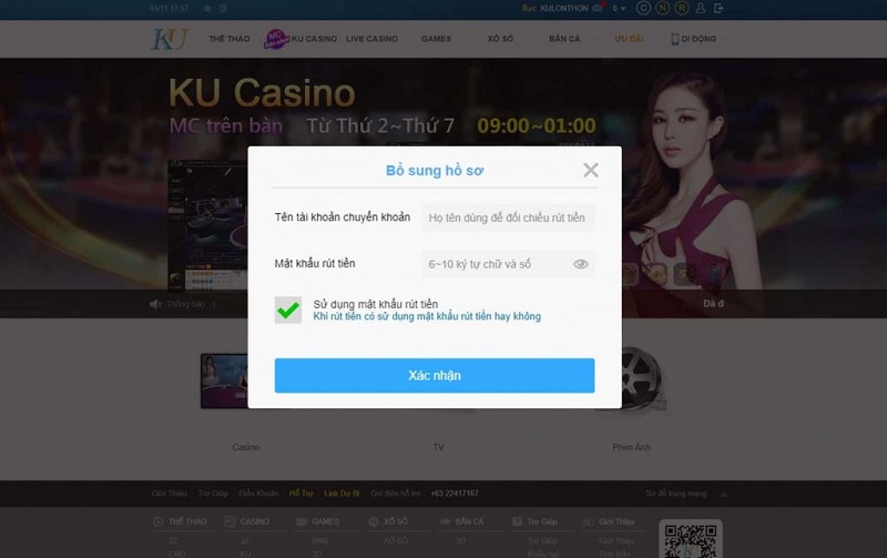 đăng ký tài khoản ku casino