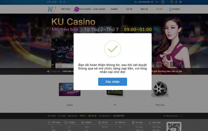 đăng ký tài khoản ku casino