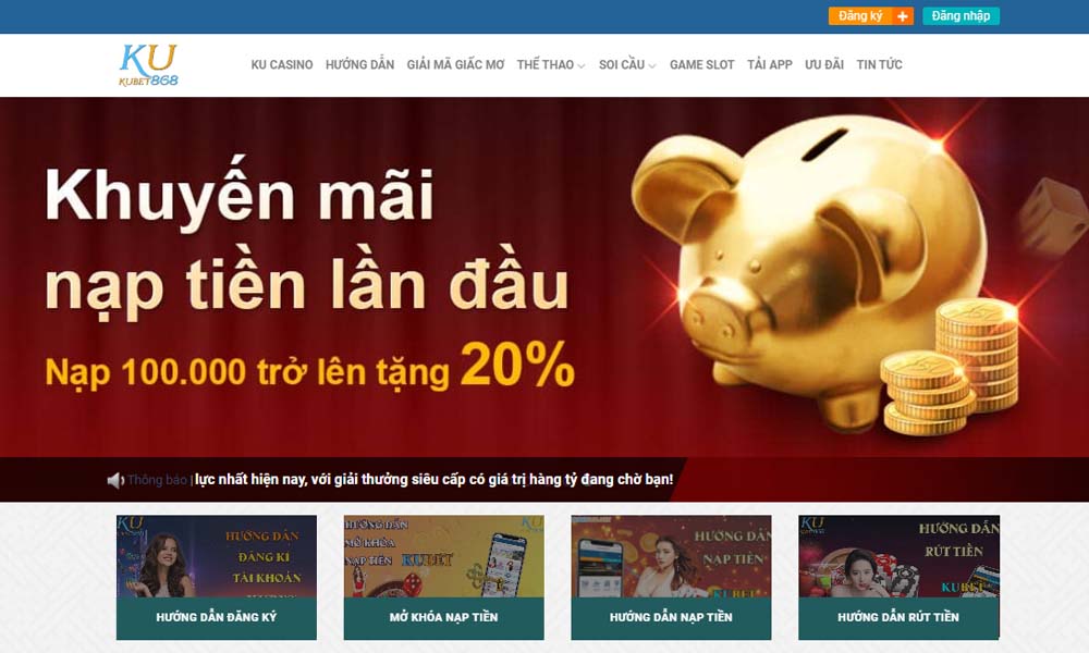 ku casino hướng dẫn nạp tiền từng bước tài khoản KUBET