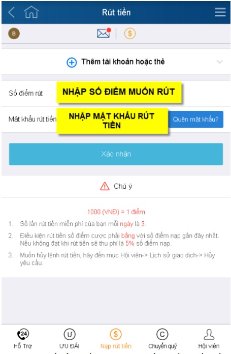 Hướng dẫn cách rút tiền KUBET