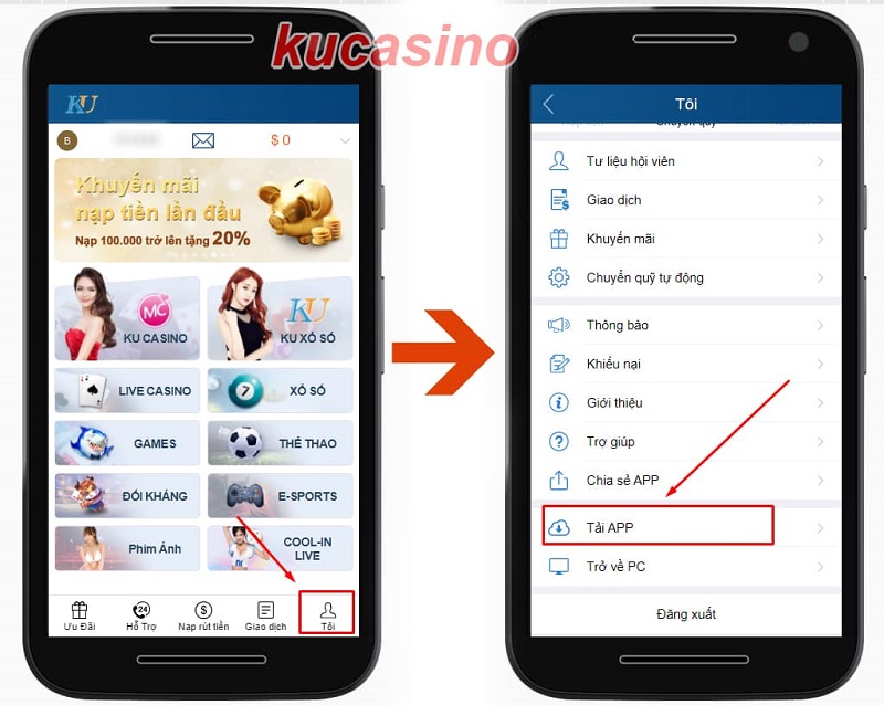 tải app ku casino