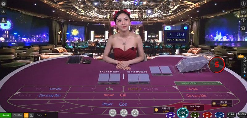 chơi bài baccarat tại Kubet77