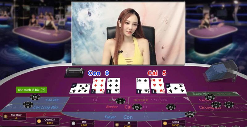 chơi bài baccarat tại Kubet77