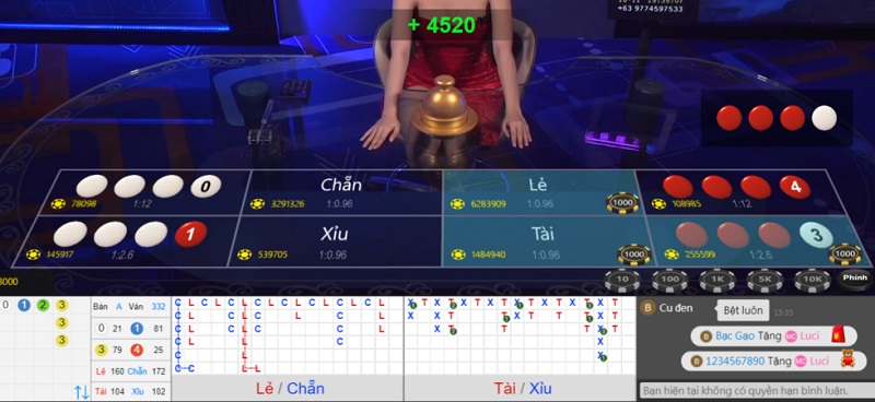 xóc đĩa Kubet777 tại sảnh KU777 Casino