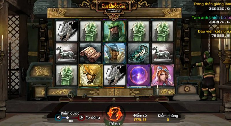 game slot 3D tam quốc chí